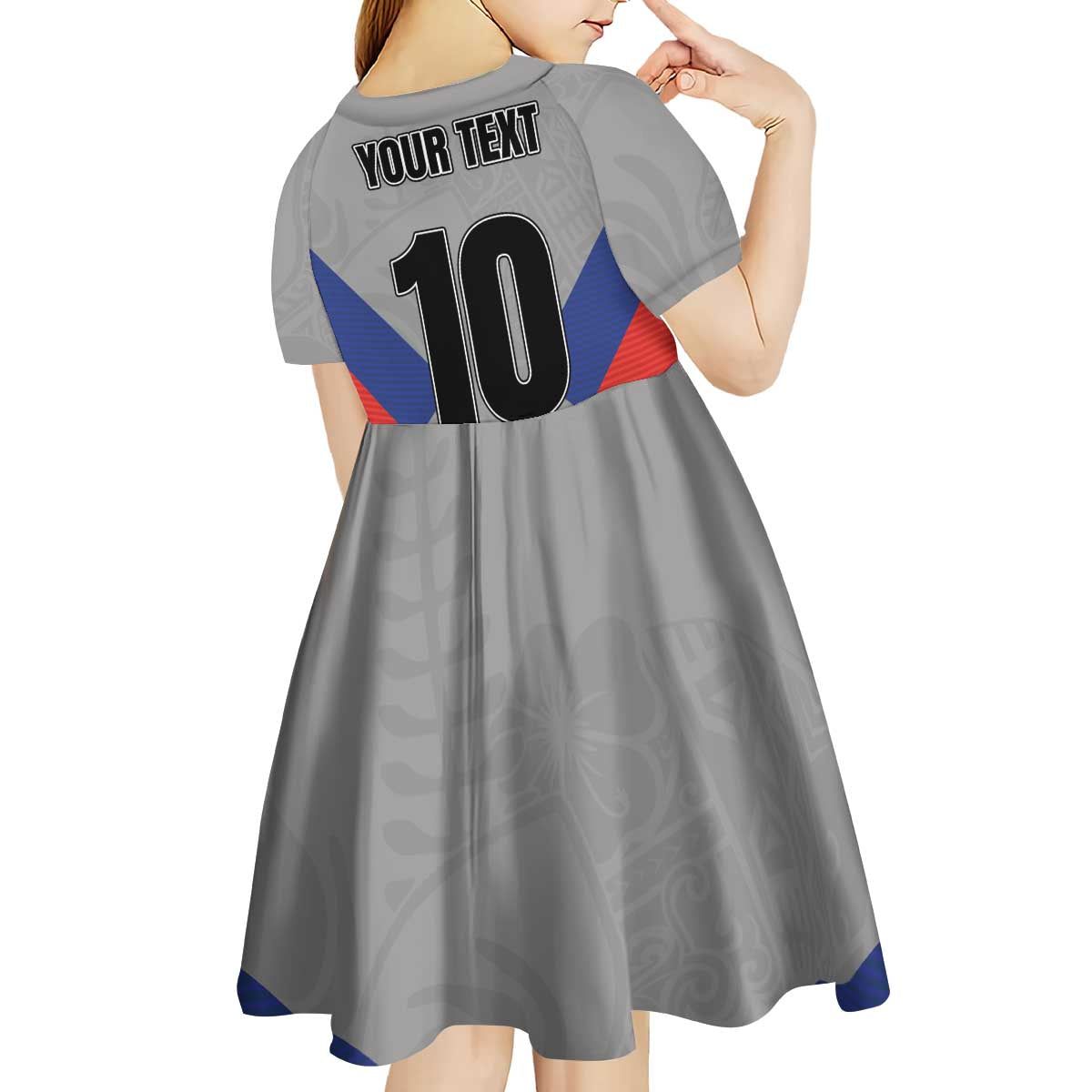 Custom New Caledonia-The Kagus Kid Short Sleeve Dress