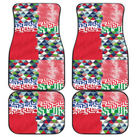 Hawaiian Floral Kakau Tropical Leaves-Sporty Style Car Mats