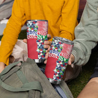 Hawaiian Floral Kakau Tropical Leaves-Sporty Style Tumbler Cup