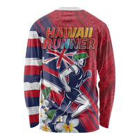 Hawaii Runner-Kakau Art with Lei and Plumeria Long Sleeve Shirt LT03 - Polynesian Pride