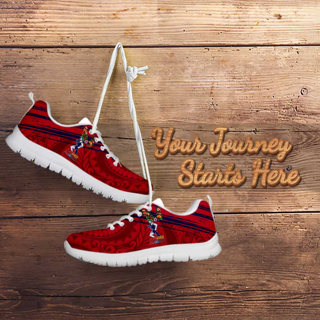 Hawaii Runner-Kakau Art with Lei and Plumeria Sneakers