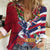 Hawaii Runner-Kakau Art with Lei and Plumeria Women Casual Shirt