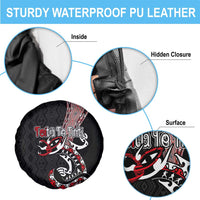 Aotearoa Toitu Te Tiriti Taniko Spare Tire Cover Maori Taniwha Haka - Honour the Treaty LT03 - Polynesian Pride