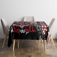 Aotearoa Maori Moko Art with Taniko Half Style Tablecloth