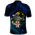 Hawaii Turtle Plumeria Flower Fanciful Polo Shirt