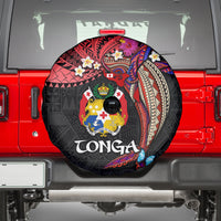 Tonga Emancipation Day Spare Tire Cover Ngatu Humpback Whale Polynesian Flower