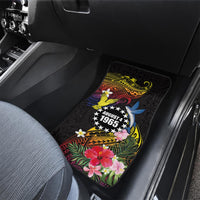 Cook Islands Independence Day Car Mats Maroro and Kakaia with Hibiscus Flower Polynesian Pattern
