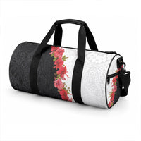 Hawaii Red Hibiscus Flowers Duffle Bag LT03 - Polynesian Pride