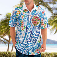 Hawaiian Turtle and Lei Hawaiian Shirt Tribal Kakau and Tropical Plants Human Heart LT03 - Polynesian Pride
