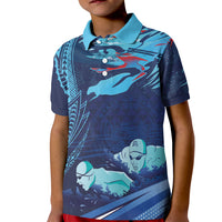 Personalized Hawaii Swimming Kid Polo Shirt Tribal Sporty Style LT03 Kid Multicolor - Polynesian Pride