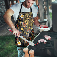 Hawaiian and Japanese Apron Polynesian Tattoo with Japanese Culture Kintsugi Style LT03 - Polynesian Pride