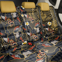 Hawaiian and Japanese Back Car Seat Cover Polynesian Tattoo with Japanese Culture Kintsugi Style LT03 - Polynesian Pride
