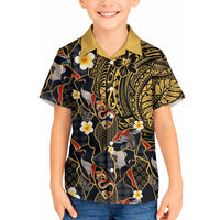 Hawaiian and Japanese Hawaiian Shirt Polynesian Tattoo with Japanese Culture Kintsugi Style LT03 - Polynesian Pride