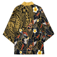 Hawaiian and Japanese Kimono Polynesian Tattoo with Japanese Culture Kintsugi Style LT03 - Polynesian Pride