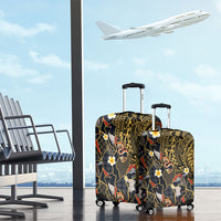 Hawaiian and Japanese Luggage Cover Polynesian Tattoo with Japanese Culture Kintsugi Style LT03 - Polynesian Pride