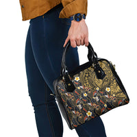Hawaiian and Japanese Shoulder Handbag Polynesian Tattoo with Japanese Culture Kintsugi Style LT03 - Polynesian Pride