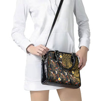 Hawaiian and Japanese Shoulder Handbag Polynesian Tattoo with Japanese Culture Kintsugi Style LT03 - Polynesian Pride