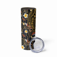 Hawaiian and Japanese Skinny Tumbler Polynesian Tattoo with Japanese Culture Kintsugi Style LT03 - Polynesian Pride