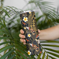 Hawaiian and Japanese Skinny Tumbler Polynesian Tattoo with Japanese Culture Kintsugi Style LT03 - Polynesian Pride