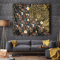 Hawaiian and Japanese Tapestry Polynesian Tattoo with Japanese Culture Kintsugi Style LT03 Multicolor - Polynesian Pride