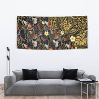 Hawaiian and Japanese Tapestry Polynesian Tattoo with Japanese Culture Kintsugi Style LT03 - Polynesian Pride