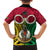 Vanuatu Kid Hawaiian Shirt Pig Tusk Mix Maori Pattern and Namele Leaf LT03 - Polynesian Pride