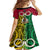 Vanuatu Kid Short Sleeve Dress Pig Tusk Mix Maori Pattern and Namele Leaf LT03 - Polynesian Pride