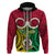 Personalised Vanuatu Hoodie Pig Tusk Mix Maori Pattern and Namele Leaf LT03 - Polynesian Pride