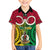 Personalised Vanuatu Kid Hawaiian Shirt Pig Tusk Mix Maori Pattern and Namele Leaf LT03 - Polynesian Pride