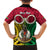 Personalised Vanuatu Kid Hawaiian Shirt Pig Tusk Mix Maori Pattern and Namele Leaf LT03 - Polynesian Pride