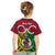 Personalised Vanuatu Kid T Shirt Pig Tusk Mix Maori Pattern and Namele Leaf LT03 - Polynesian Pride