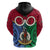 Vanuatu Shefa Province Hoodie Pig Tusk Mix Maori Pattern and Namele Leaf LT03 - Polynesian Pride