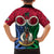 Vanuatu Shefa Province Kid Hawaiian Shirt Pig Tusk Mix Maori Pattern and Namele Leaf LT03 - Polynesian Pride