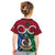 Vanuatu Shefa Province Kid T Shirt Pig Tusk Mix Maori Pattern and Namele Leaf LT03 - Polynesian Pride