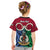 Personalised Vanuatu Shefa Province Kid T Shirt Pig Tusk Mix Maori Pattern and Namele Leaf LT03 - Polynesian Pride