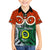Vanuatu Penama Province Kid Hawaiian Shirt Pig Tusk Mix Maori Pattern and Namele Leaf LT03 - Polynesian Pride
