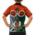 Vanuatu Penama Province Kid Hawaiian Shirt Pig Tusk Mix Maori Pattern and Namele Leaf LT03 - Polynesian Pride