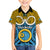 Vanuatu Sanma Province Kid Hawaiian Shirt Pig Tusk Mix Maori Pattern and Namele Leaf LT03 - Polynesian Pride
