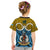 Vanuatu Sanma Province Kid T Shirt Pig Tusk Mix Maori Pattern and Namele Leaf LT03 - Polynesian Pride