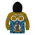 Personalised Vanuatu Sanma Province Kid Hoodie Pig Tusk Mix Maori Pattern and Namele Leaf LT03 - Polynesian Pride