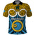 Personalised Vanuatu Sanma Province Polo Shirt Pig Tusk Mix Maori Pattern and Namele Leaf LT03 Blue - Polynesian Pride