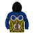 Vanuatu Torba Province Kid Hoodie Pig Tusk Mix Maori Pattern and Namele Leaf LT03 - Polynesian Pride