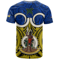 Vanuatu Torba Province T Shirt Pig Tusk Mix Maori Pattern and Namele Leaf LT03 - Polynesian Pride