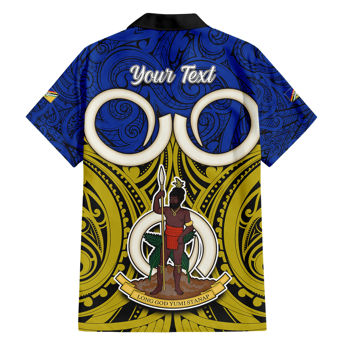 Personalised Vanuatu Torba Province Family Matching Mermaid Dress and Hawaiian Shirt Pig Tusk Mix Maori Pattern and Namele Leaf LT03 - Polynesian Pride