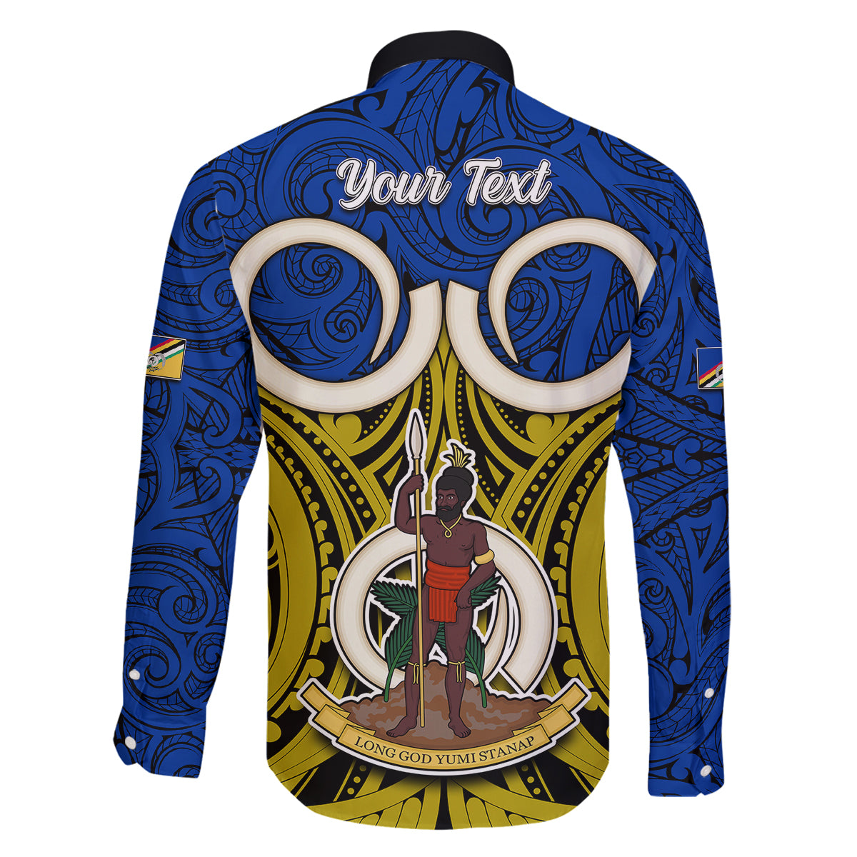 Personalised Vanuatu Torba Province Family Matching Puletasi Dress and Hawaiian Shirt Pig Tusk Mix Maori Pattern and Namele Leaf LT03 - Polynesian Pride