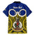 Personalised Vanuatu Torba Province Kid Hawaiian Shirt Pig Tusk Mix Maori Pattern and Namele Leaf LT03 - Polynesian Pride