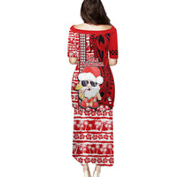 Mele Kalikimaka Hawaii Christmas Puletasi Santa Claus Kakau Tribal Mix Polynesia Tattoo LT03 - Polynesian Pride