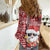Mele Kalikimaka Hawaii Christmas Women Casual Shirt Santa Claus Kakau Tribal Mix Polynesia Tattoo LT03 - Polynesian Pride