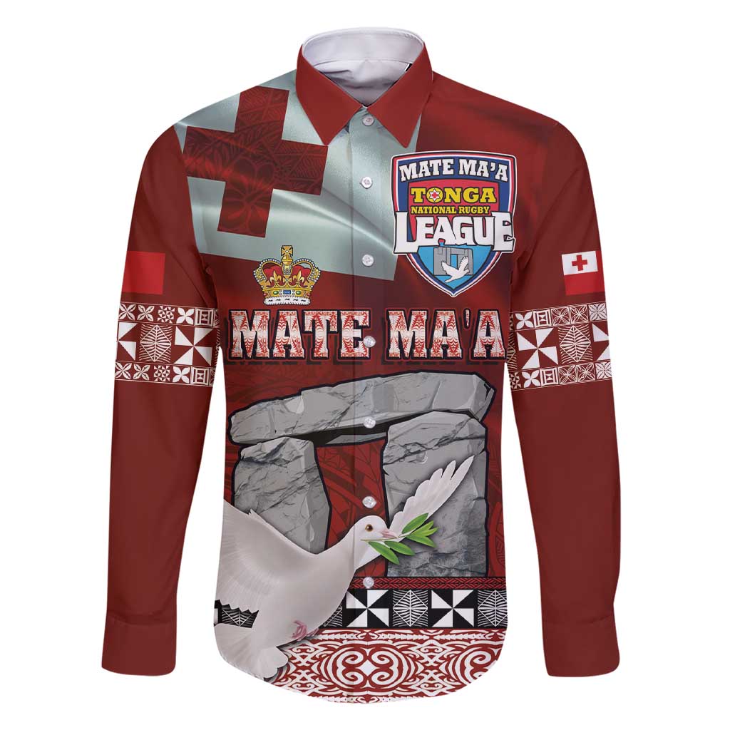 Mate Ma'a Tonga Family Matching Short Sleeve Bodycon Dress and Hawaiian Shirt Haʻamonga ʻa Maui and White Dove - Tongan Kupesi Ngatu