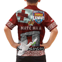 Mate Ma'a Tonga Kid Hawaiian Shirt Haamonga a Maui and White Dove - Tongan Kupesi Ngatu LT03 - Polynesian Pride